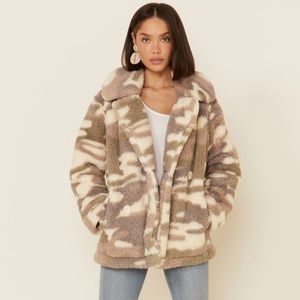 Camo Fuzzy Jacket